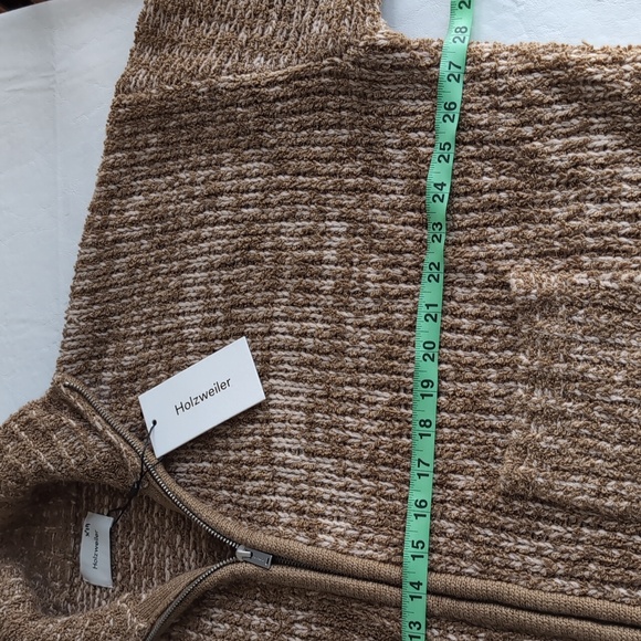 NWT Holzweiler Tine Seed Brown Knit Wool Blend Boxy Cardigan Women's Size Small - Picture 5 of 8